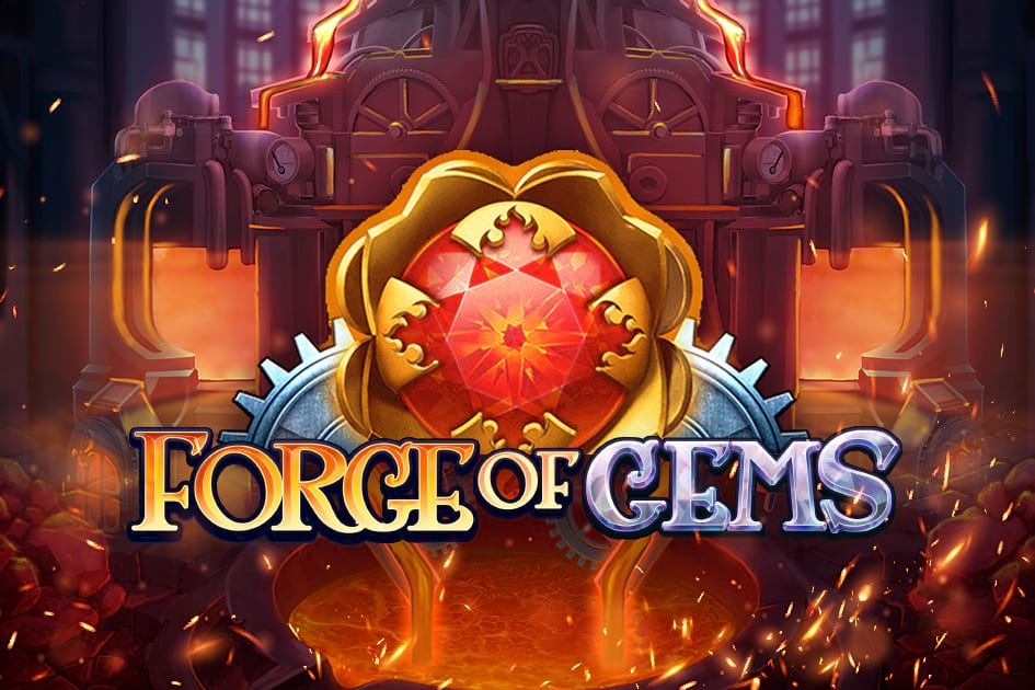 Forge of Gems - Mystical gem crafting slot with magical forge theme